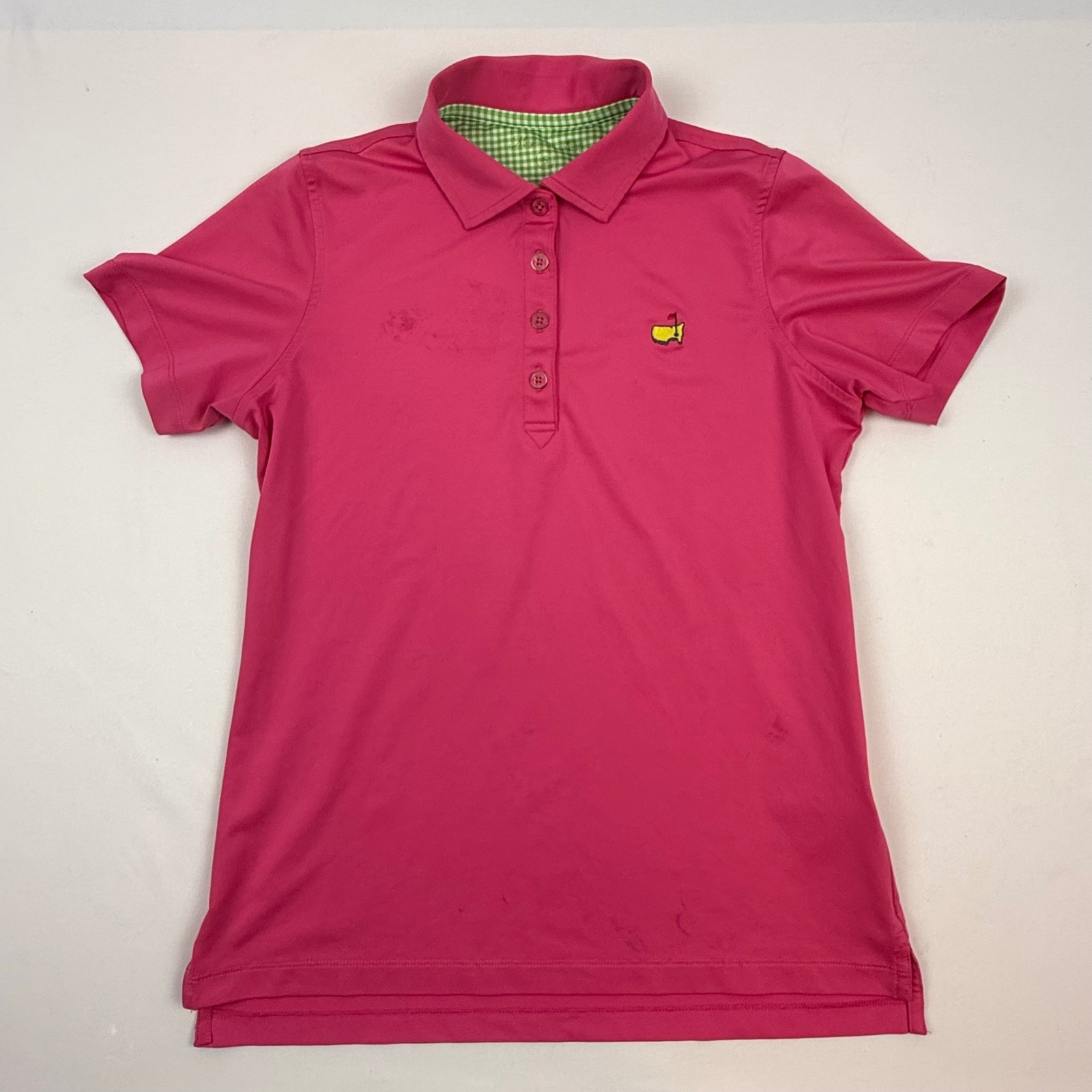 Masters Tournament Womens Pink Performance Golf Polo Shirt Ml16p110 Small